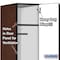 Salsbury Industries 1 Tier Designer Locker, 54"Wx76"Hx24"D, 3 Door, Mahogany 18-21364MAH - alternate 8
